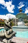 locarno fountain and city centre