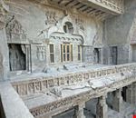 Facade of ancient rock carved Buddhist temple Facade of ancient rock carved Buddhist temple