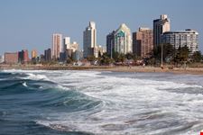 Cityscape and beach of Durban