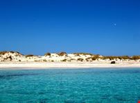 Sandy white beach