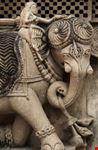 Stone carved elephant