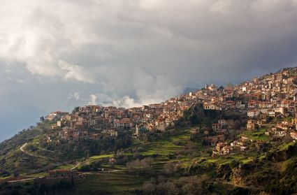 arahova winter resort on mountain parnassos