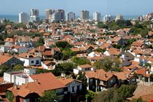 mar del plata view of city near atlantic ocean