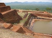 kandy ruins in sigiriya rock