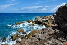 praslin rocky coast of praslin island