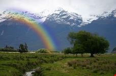 Rainbow over the camp