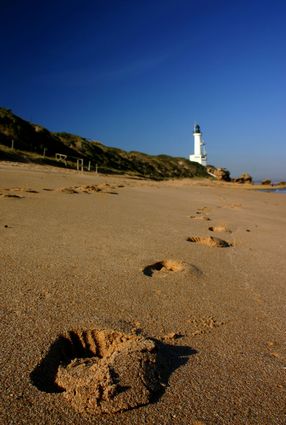 Footprints to the lighthouse