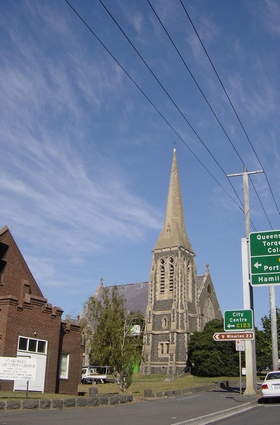 Church against blue sky