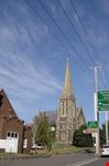 Church against blue sky