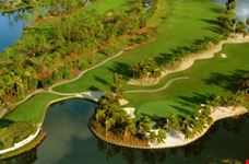 naples golf green surrounded by water
