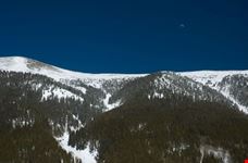 Rocky Mountains with deep blue sky