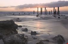 Ruins in the beach