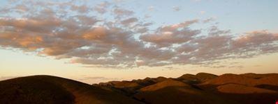 Clouds over the flinders ranges at sunset