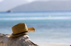 Hat on the beach