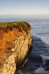 carmel a californian coast cliff at sunset