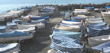 Il piccolo porto di Levanto