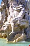 Particolare della Fontana dei Fiumi del Bernini