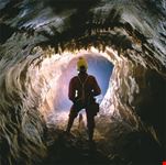 L'interno di una grotta.