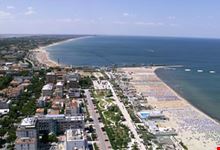 Veduta aerea della spiaggia