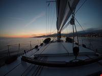 Tornando verso il porto dopo un bell'aperitivo al tramonto