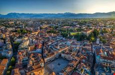 Udine centro storico veduta aerea nord-ovest
