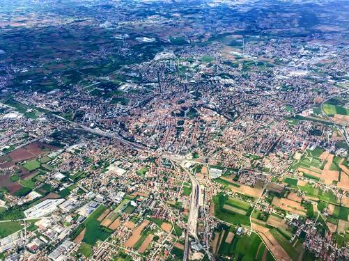 Udine veduta aerea da superleggero