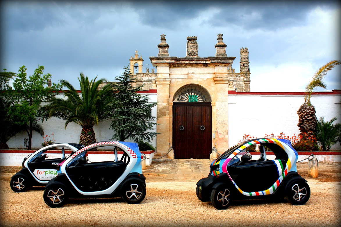 In Twizy lungo la Via Traiana 