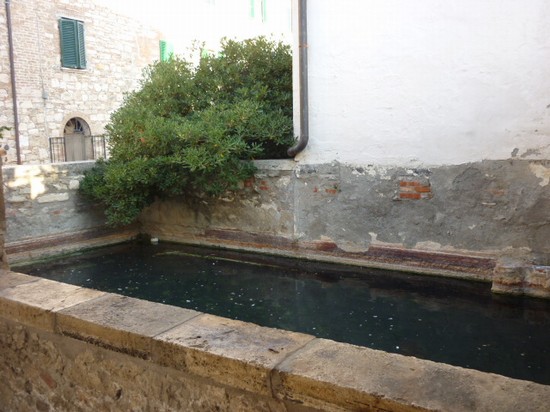 piccola vasca dietro il loggiato