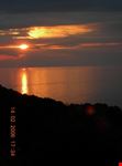 tramonto sulla costa