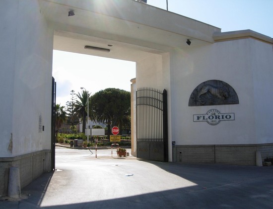 L'ingresso delle famose Cantine Florio