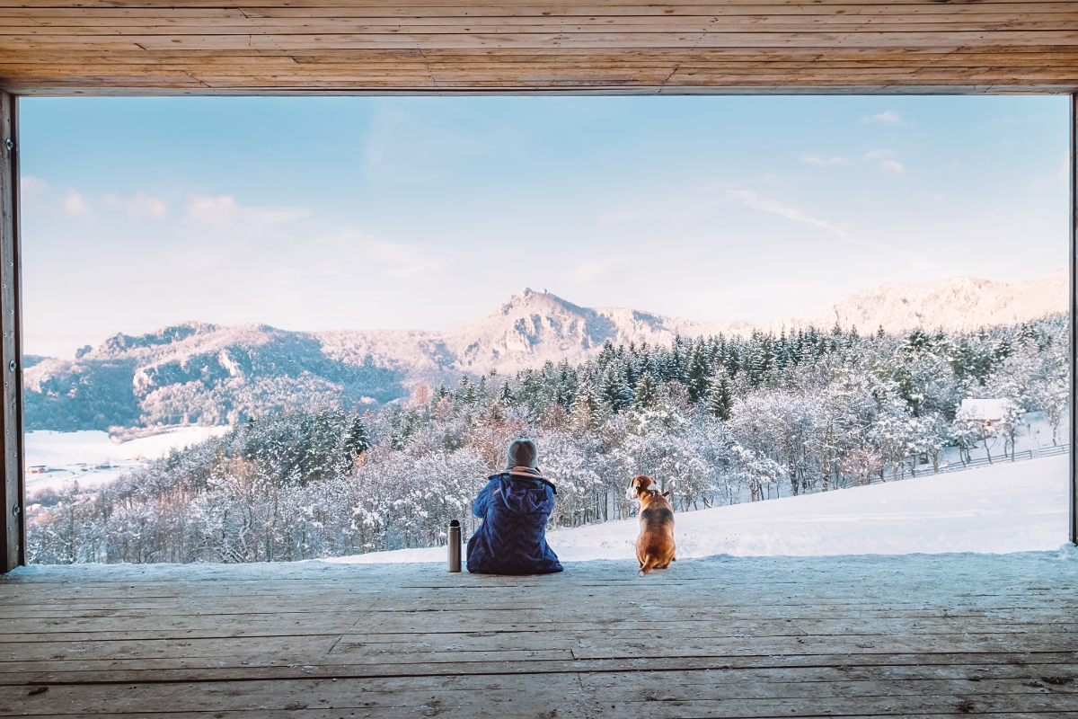 winter glamping