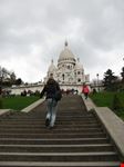 la scalinata per la Basilica