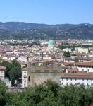 La cupola verde della Sinagoga, nel panorama cittadino