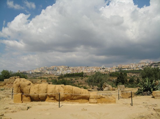 Agrigento ed il gigante del tempio di Zeus