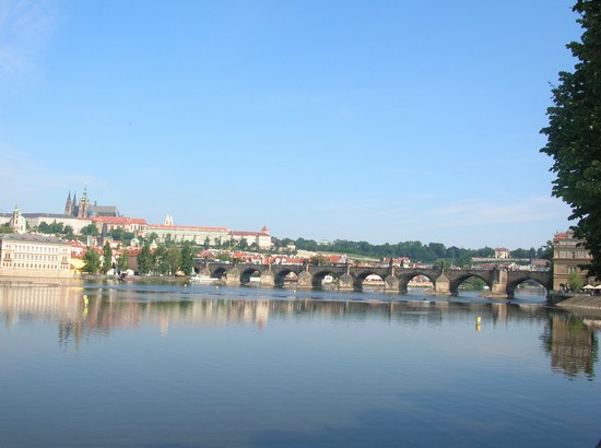 Ponte Carlo visto da un'altro ponte
