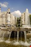 madrid particolare del monumento a cervantes