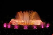 La Fontana Magica di notte