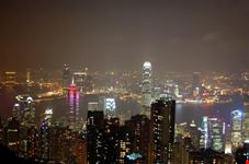 Vista panoramica di Hong Kong e dintorni 