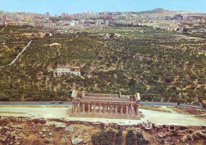 Tempio della Concordia, Veduta aerea