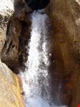 zaragoza abseilling under waterfall