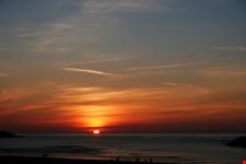 Beach at sunset