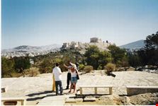 athens jordan is explaning interesting informaion and history with a