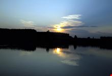 Tramonto sul Po