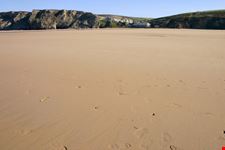 The huge beach at low tide