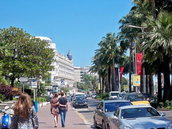 cannes boulevard de la croisette