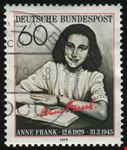 amsterdam briefmarke zu ehren von anne frank