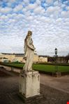 karlsruhe statua nel parco del palazzo