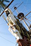 Particolare del Galeone dei Pirati del film Hook. Capitan Uncino