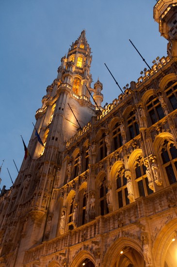bruessel das gotische rathaus bruessels