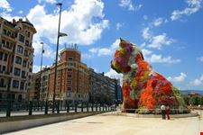 bilbao puppy im guggenheim-museum in bilbao